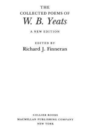 [The Collected Works of W.B. Yeats 01] • Collected Poems of W.B. Yeats